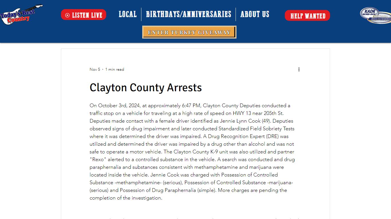 Clayton County Arrests - KCTN